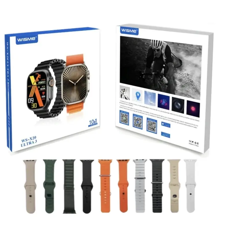 ساعت هوشمند ویسمی WS‑X20 با طراحی مدرن و امکانات کاربردی، مناسب خرید عمده اسمارت واچ از پخش فرنهان در استان البرز و تهران